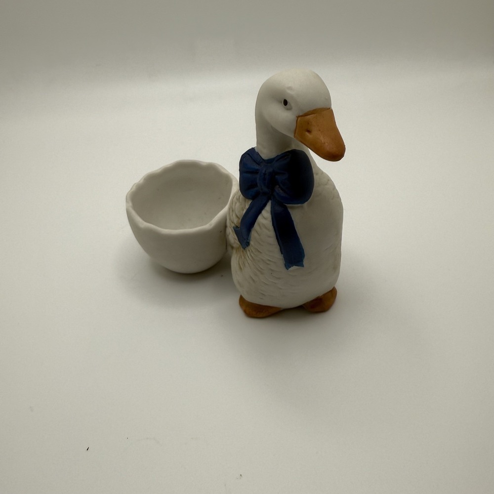 Cheeky Russ Goose Half Egg‎ Ceramic Figurine Votive Candle Holder Original Box